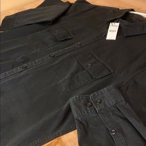 Express 2-Pocket Black Button Down - L - NWT